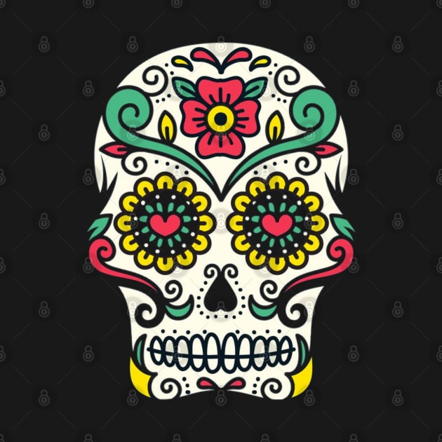 Day Of The Dead Skull  by TheSkullArmy