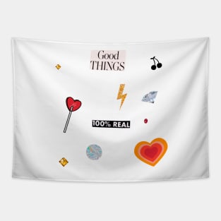 Manifesting Good Things Collage Tapestry