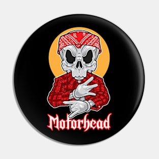 Skull Gangsta Motorhead Pin