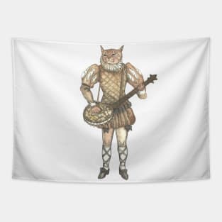 Banjo cat in correct hands Tapestry