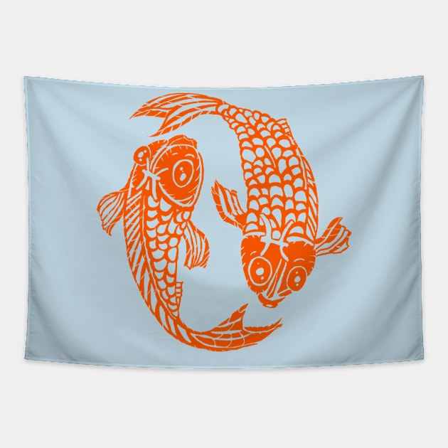 Pisces Star Sign Tapestry by Gearysworld 