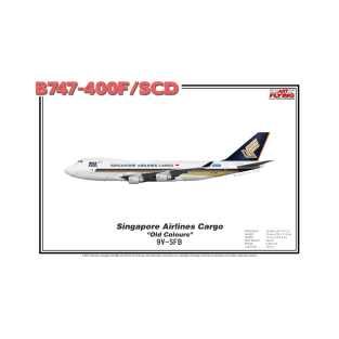 Boeing B747-400F/SCD - Singapore Airlines Cargo "Old Colours" (Art Print) T-Shirt