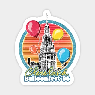 Cleveland Balloonfest 86 / Vintage Style Faded Design Magnet