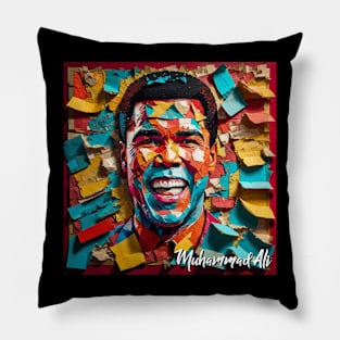 Muhammad Ali // Paper Art Pillow