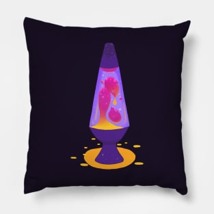 Groovy lava lamp Pillow