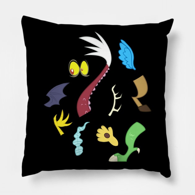 My little Pony - Discord Cutie Mark Special V2 Pillow by ariados4711