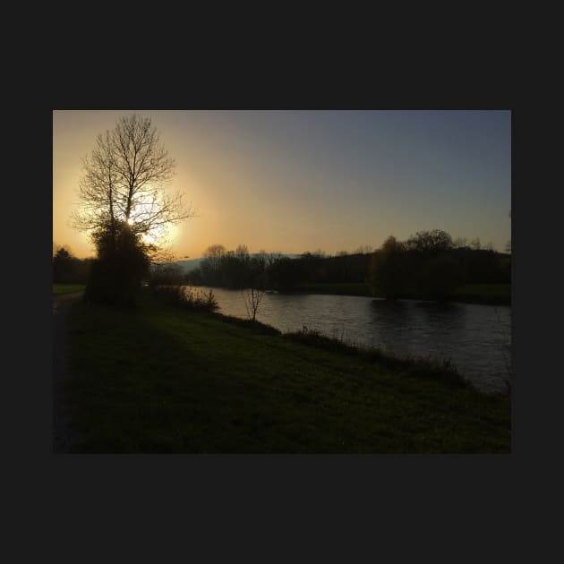 Sunset stroll along a river by Dturner29