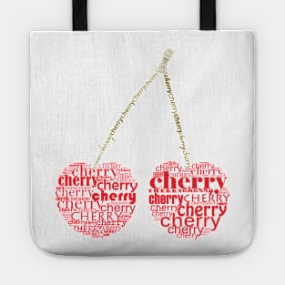 Typographic cherry Tote