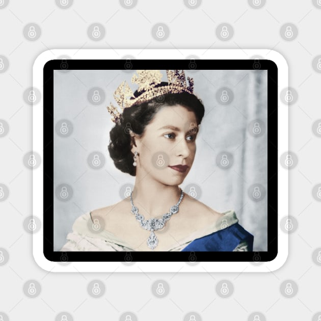 Queen Elizabeth Magnet by valentinahramov