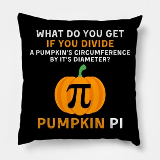 Funny Halloween Costume Math Teacher Pumpkin PI Men Adult Pillow