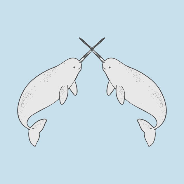 Narwhals by natelledrawsstuff