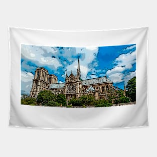 Notre Dame bywhacky Tapestry