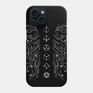 Minimalist Lines Polyhedral Dice Set Tabletop RPG Phone Case