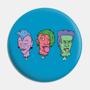 Punk Monsters Pin