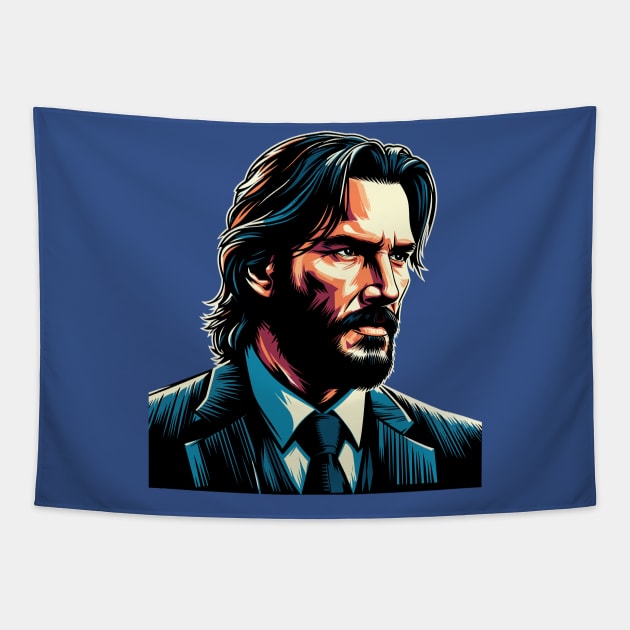 John Wick 4 Tapestry by dolanjaran