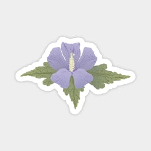 Mauve Hibiscus Magnet