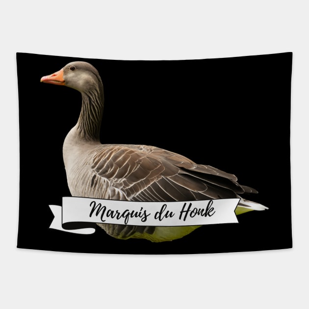 Royal Geese Marquis du Honk Tapestry by nathalieaynie