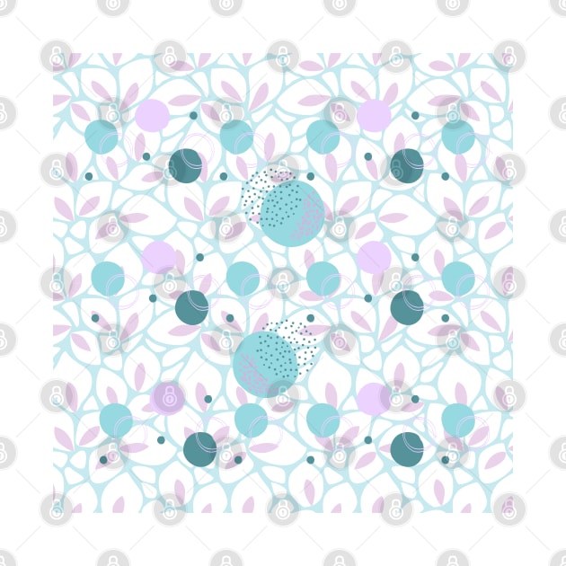 Aqua Pink White Pattern by StuffWeMade