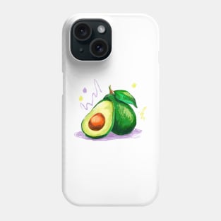 Avocado Hand Drawn Phone Case