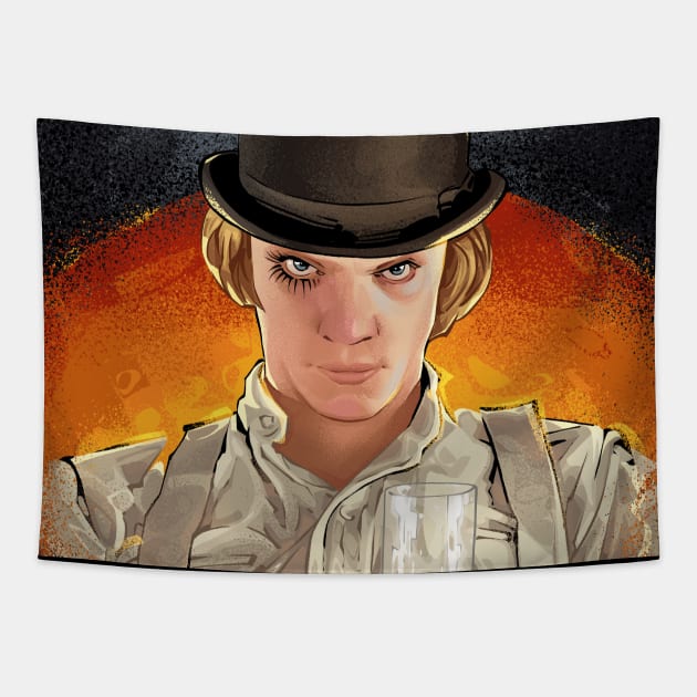 Clockwork Orange Tapestry by nabakumov