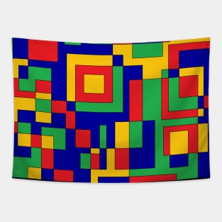 colored lego shapes Tapestry