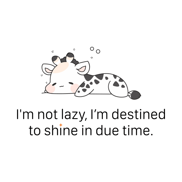 lazy, funny animal, cute animal, t-shirt, giraffe, lazy, bored Sticker by Deeblushop