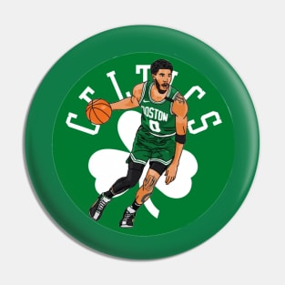 Jayson Tatum/Celtics Logo Pin