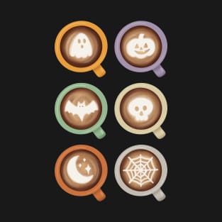 Halloween Coffee Latte Art T-Shirt