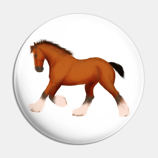 Clydesdale horse Pin by Shyflyer