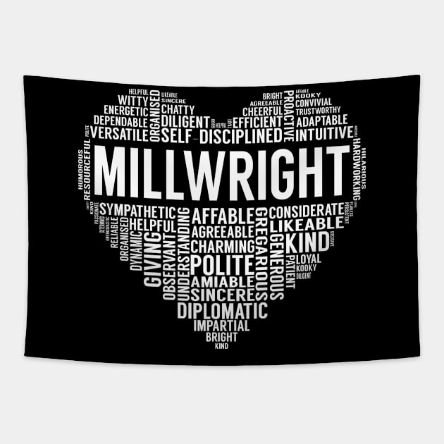 Millwright Heart Tapestry by LotusTee