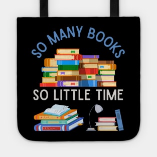 Books makes you bright So many books So little time Bookworm I Love Books Bookoholic Tote