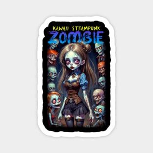 Kawaii Steampunk Zombie 09 Magnet