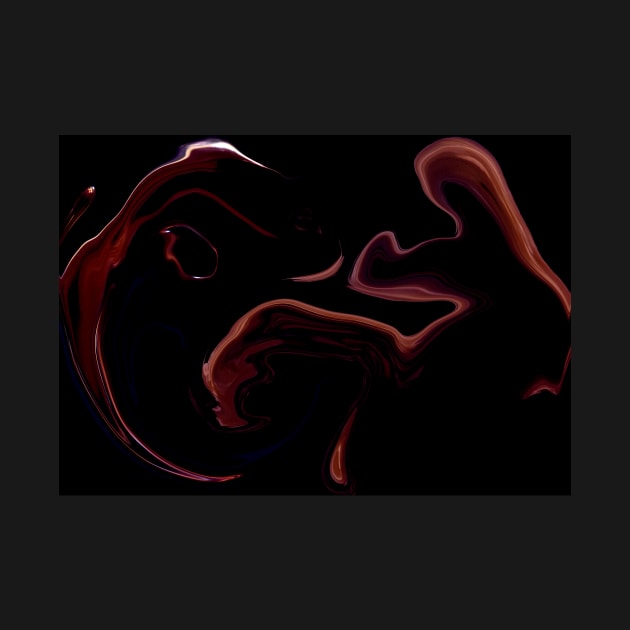 Spilled Wine - Digital Liquid Paint Swirls by GenAumonier