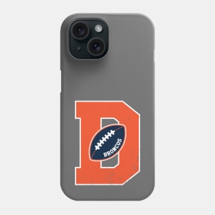 Big Bold Denver Broncos Monogram Phone Case