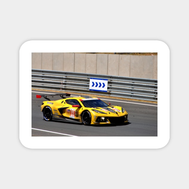 Chevrolet Corvette C8.R no33 24 Hours of Le Mans 2023 Magnet by AndyEvansPhotos