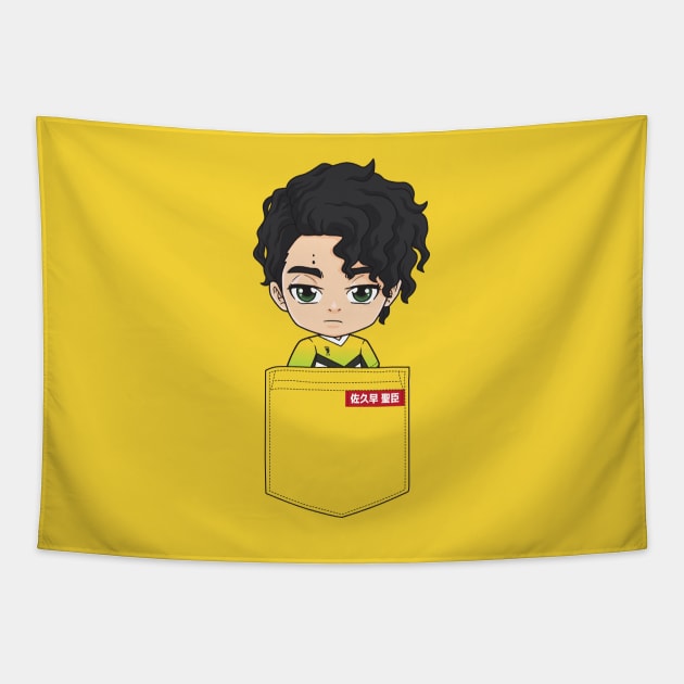 Itachiyama Sakusa Pocket Chibi Tapestry by TeeTowArt