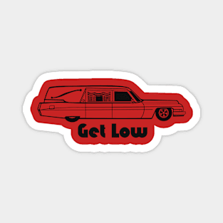 Lowrider Hearse Magnet