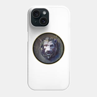 Black Marble Lion Phone Case