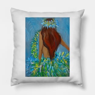 Merrie Monarch Hula Girl 14 Pillow