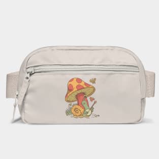 Funny Cute Banjo Playing Snail Cottagecore design Bag