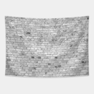 White Washed Brick Wall - Light White and Grey Wash Stone Brick Tapestry