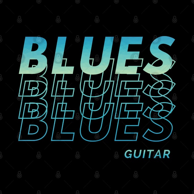 Blues Guitar Repeated Text by nightsworthy