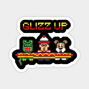 Glizz Up Funny Hot Dog Cute Vintage Magnet