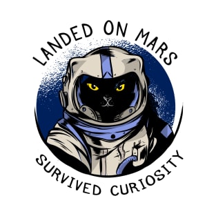 funny cat – Astrocat – Curiosity T-Shirt