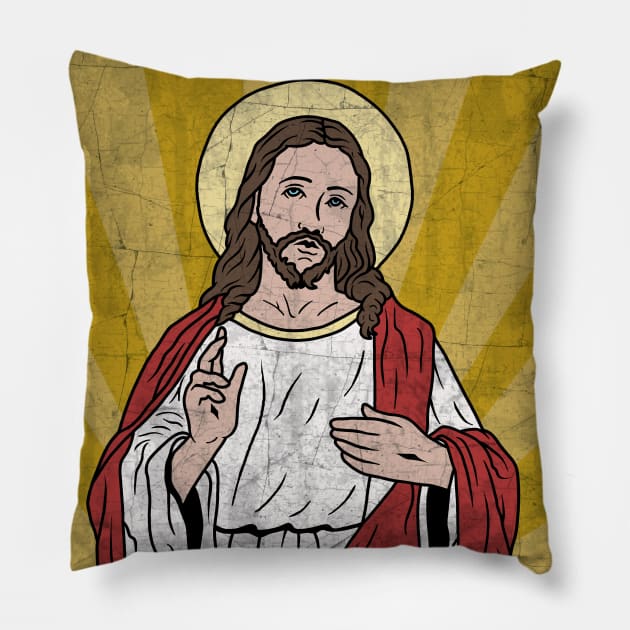 Jesus Pillow by valentinahramov
