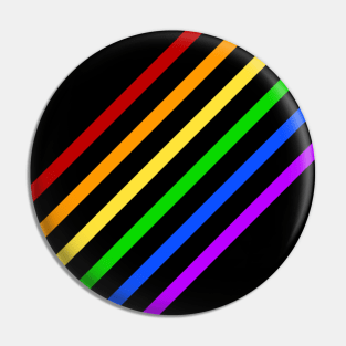 Rainbow Stripes Pin