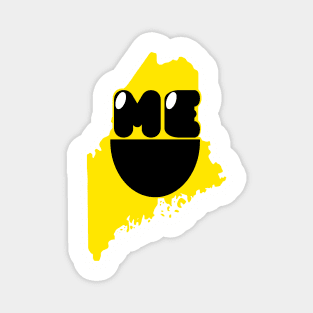 Maine States of Happynes- Maine Smiling Face Magnet