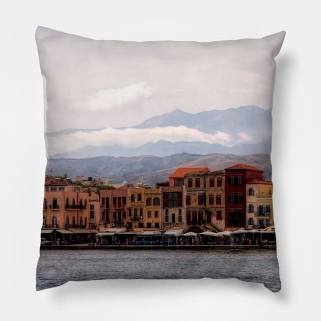 Crete Waterside Pillow by Memories4you