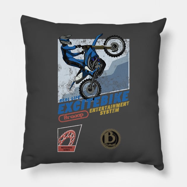 Real Life Excitebike Pillow by BAHMcreations