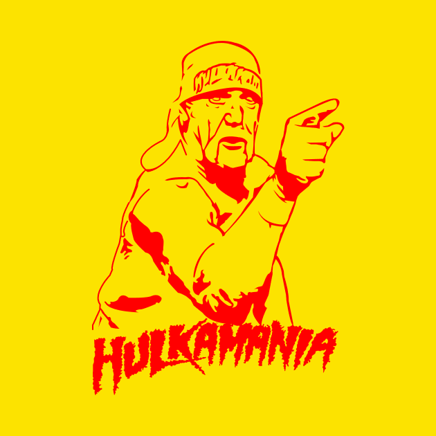 Hulkamania Yellow Retro by liora natalia